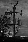 Alter Strommast in Kanada
